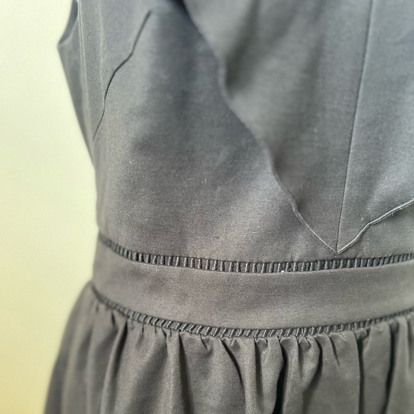 Kate Spade Black Sleeveless Dress w/ pleated collar - Picture 6 of 8